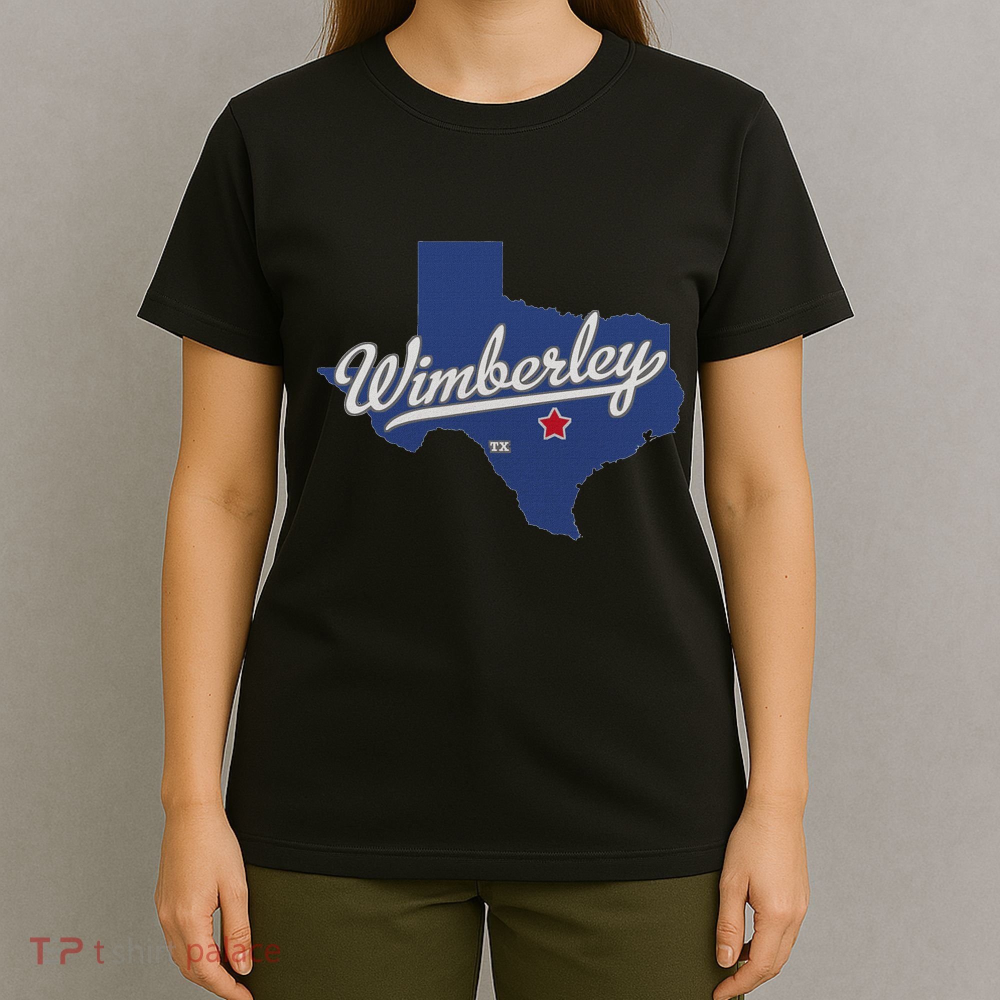 Wimberley Texas Tx Map T-Shirt