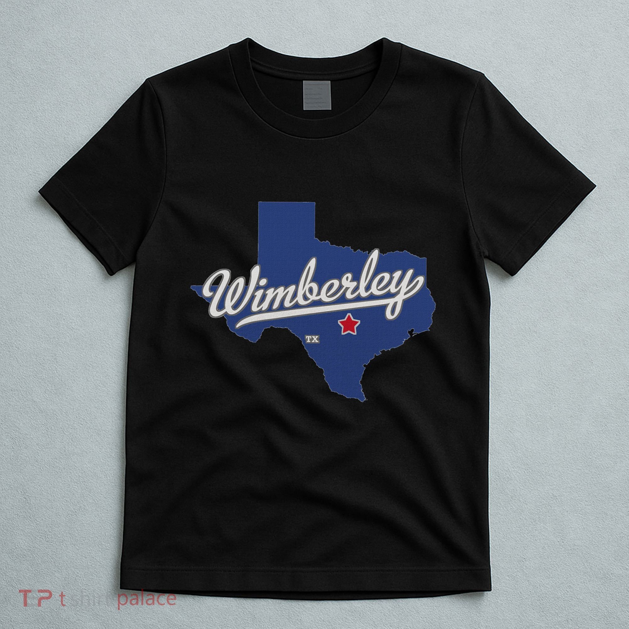 Wimberley Texas Tx Map T-Shirt