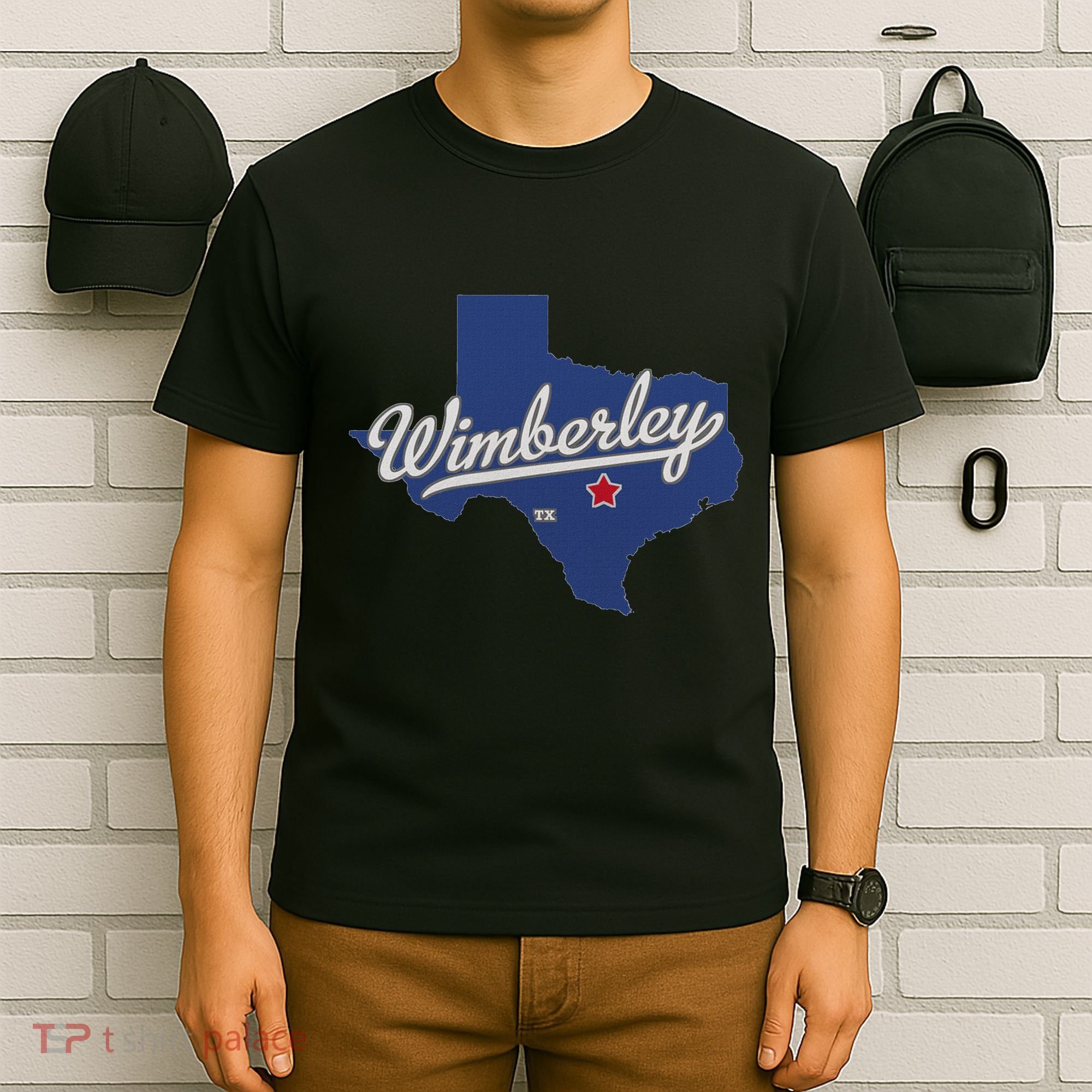 Wimberley Texas Tx Map T-Shirt