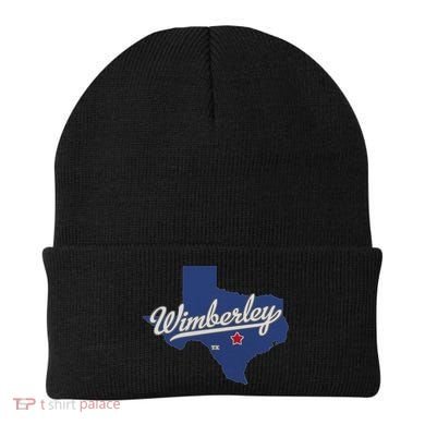 Wimberley Texas Tx Map Beanie