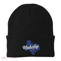 Wimberley Texas Tx Map Beanie thumb 0