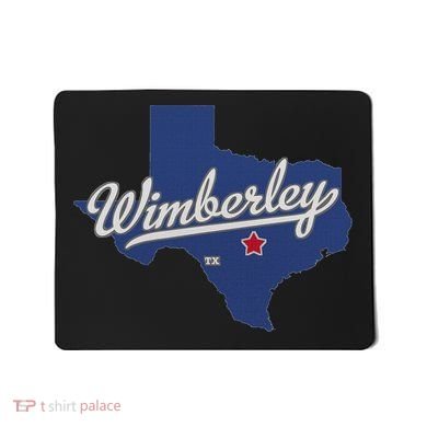 Wimberley Texas Tx Map Mousepad