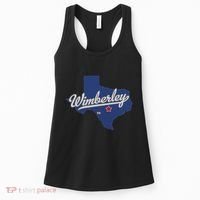 Wimberley Texas Tx Map Women's Tank Top thumb 0