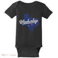 Wimberley Texas Tx Map Baby Bodysuit thumb 0
