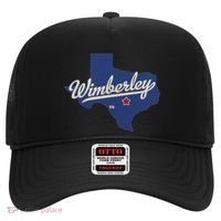 Wimberley Texas Tx Map Hat thumb 0
