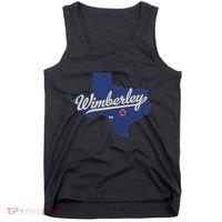 Wimberley Texas Tx Map Tank Top thumb 0