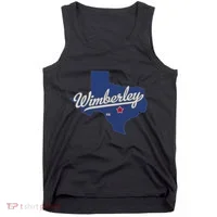Wimberley Texas Tx Map Tank Top thumb 0