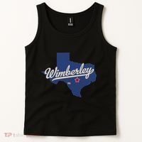 Wimberley Texas Tx Map Tank Top thumb 2