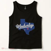 Wimberley Texas Tx Map Tank Top thumb 2