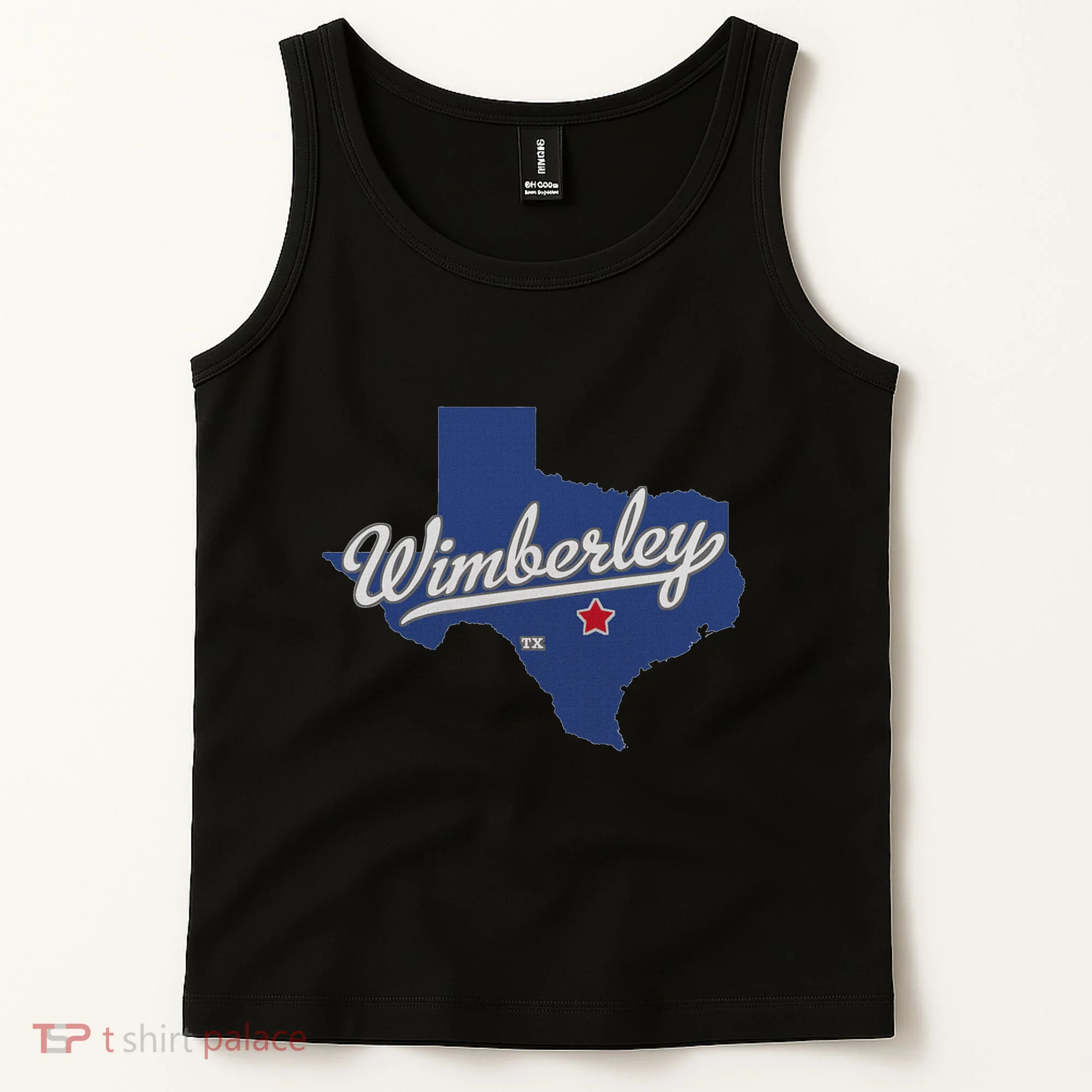 Wimberley Texas Tx Map Tank Top