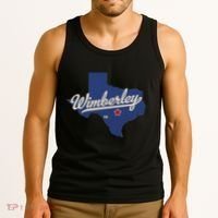 Wimberley Texas Tx Map Tank Top thumb 3