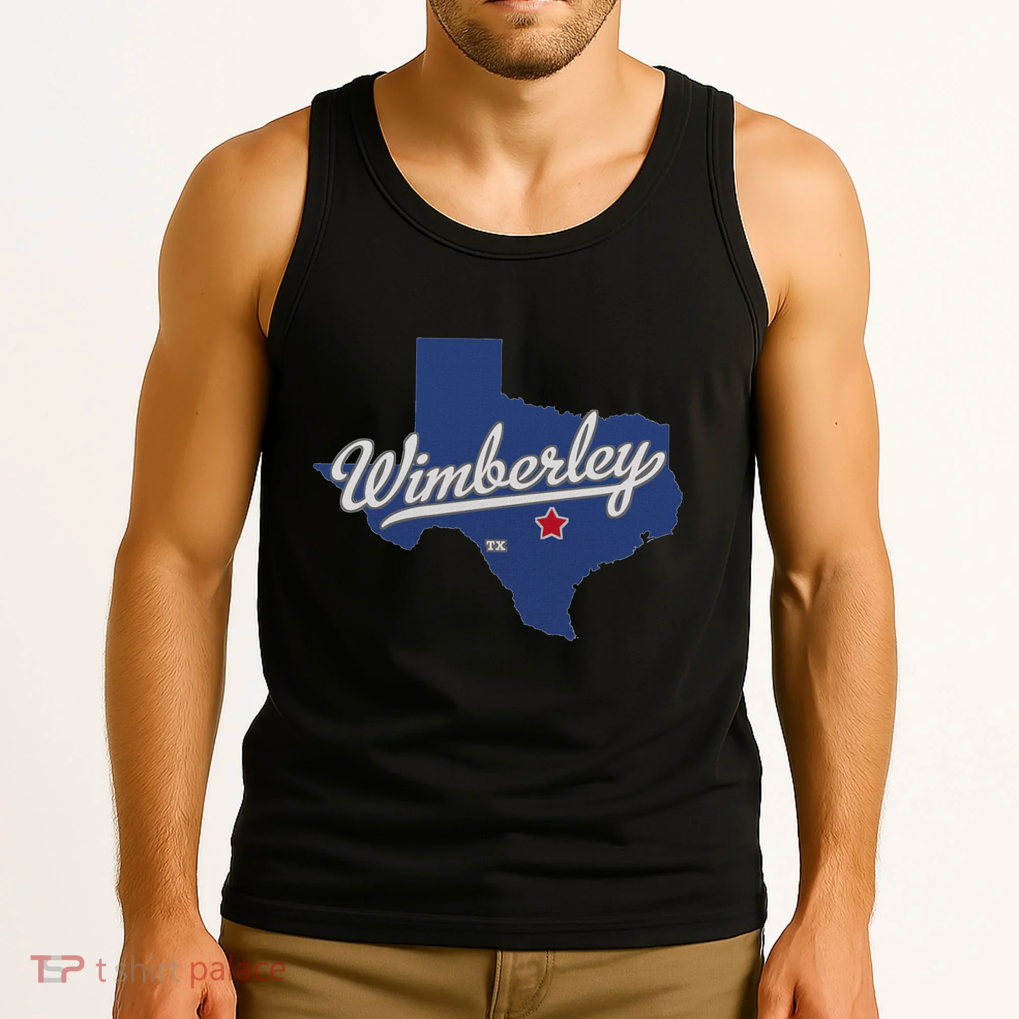 Wimberley Texas Tx Map Tank Top
