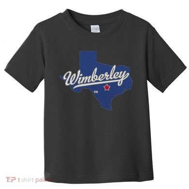 Wimberley Texas Tx Map Toddler T-Shirt
