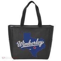Wimberley Texas Tx Map Tote Bag thumb 0