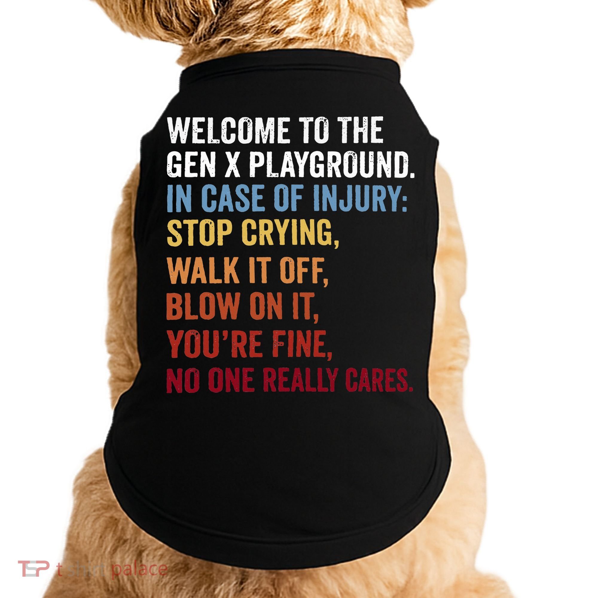 Welcome to the Gen X Playground Generation X 1980 Millennial Doggie Tank
