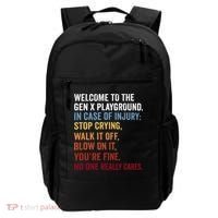 Welcome to the Gen X Playground Generation X 1980 Millennial Backpack thumb 0