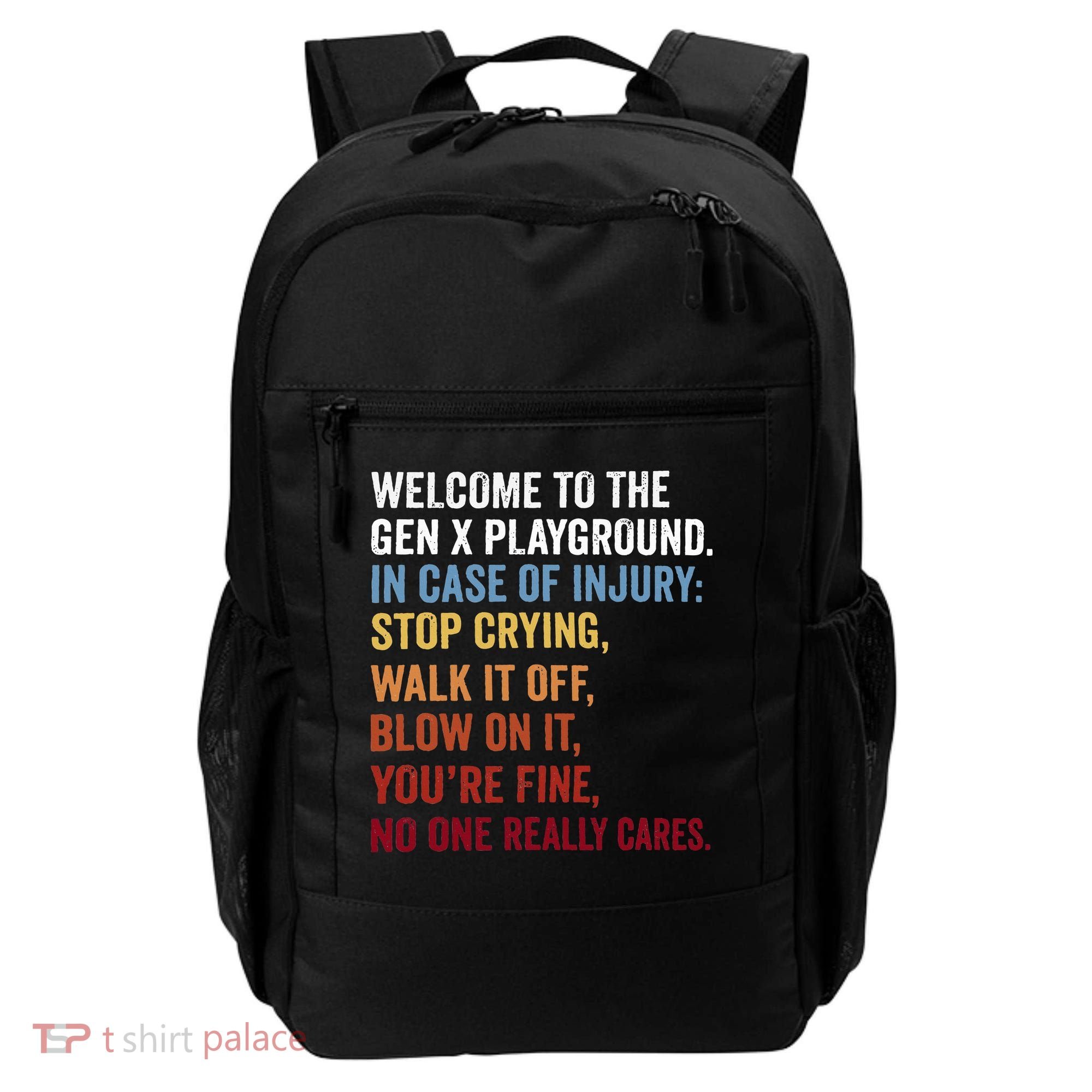 Welcome to the Gen X Playground Generation X 1980 Millennial Backpack