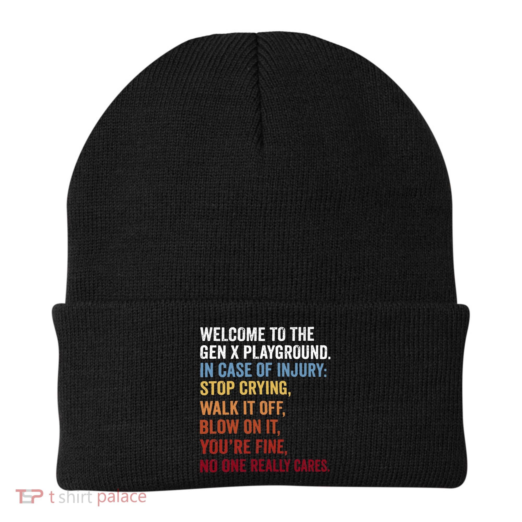 Welcome to the Gen X Playground Generation X 1980 Millennial Beanie