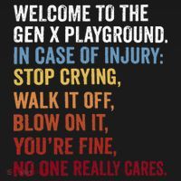 Welcome to the Gen X Playground Generation X 1980 Millennial Women's Hoodie thumb 2