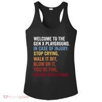 Welcome to the Gen X Playground Generation X 1980 Millennial Ladies PosiCharge Competitor Racerback Tank thumb 0