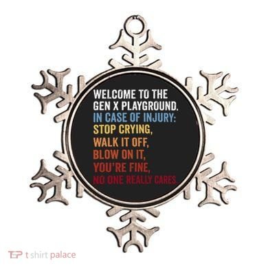 Welcome to the Gen X Playground Generation X 1980 Millennial Ornament