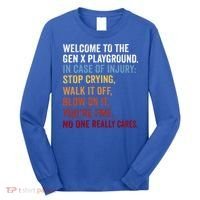 Welcome to the Gen X Playground Generation X 1980 Millennial Long Sleeve Shirt thumb 0