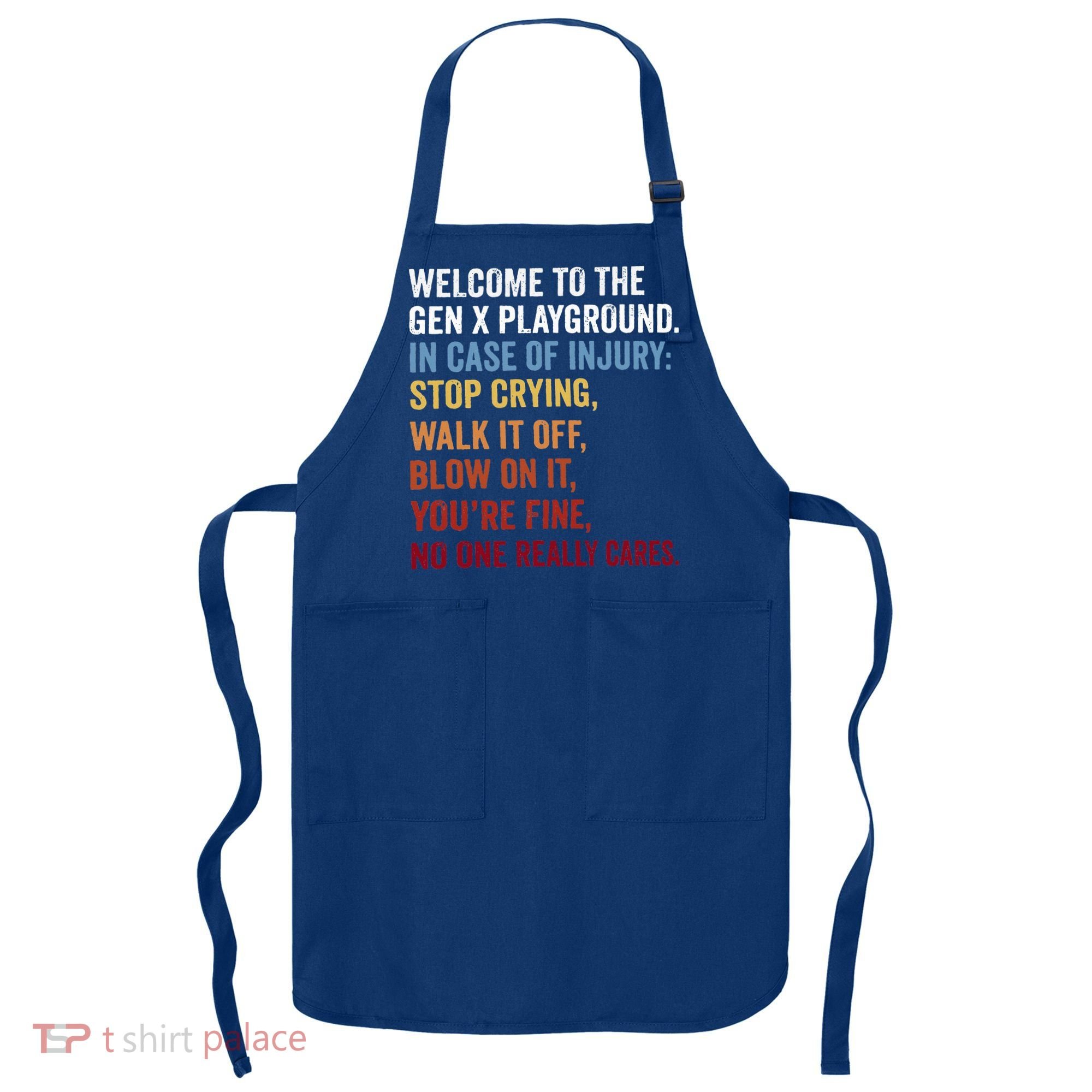 Welcome to the Gen X Playground Generation X 1980 Millennial Apron