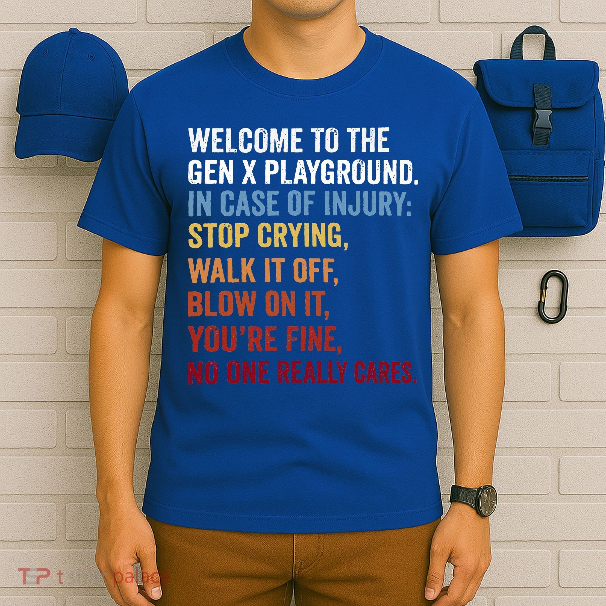 Welcome to the Gen X Playground Generation X 1980 Millennial T-Shirt