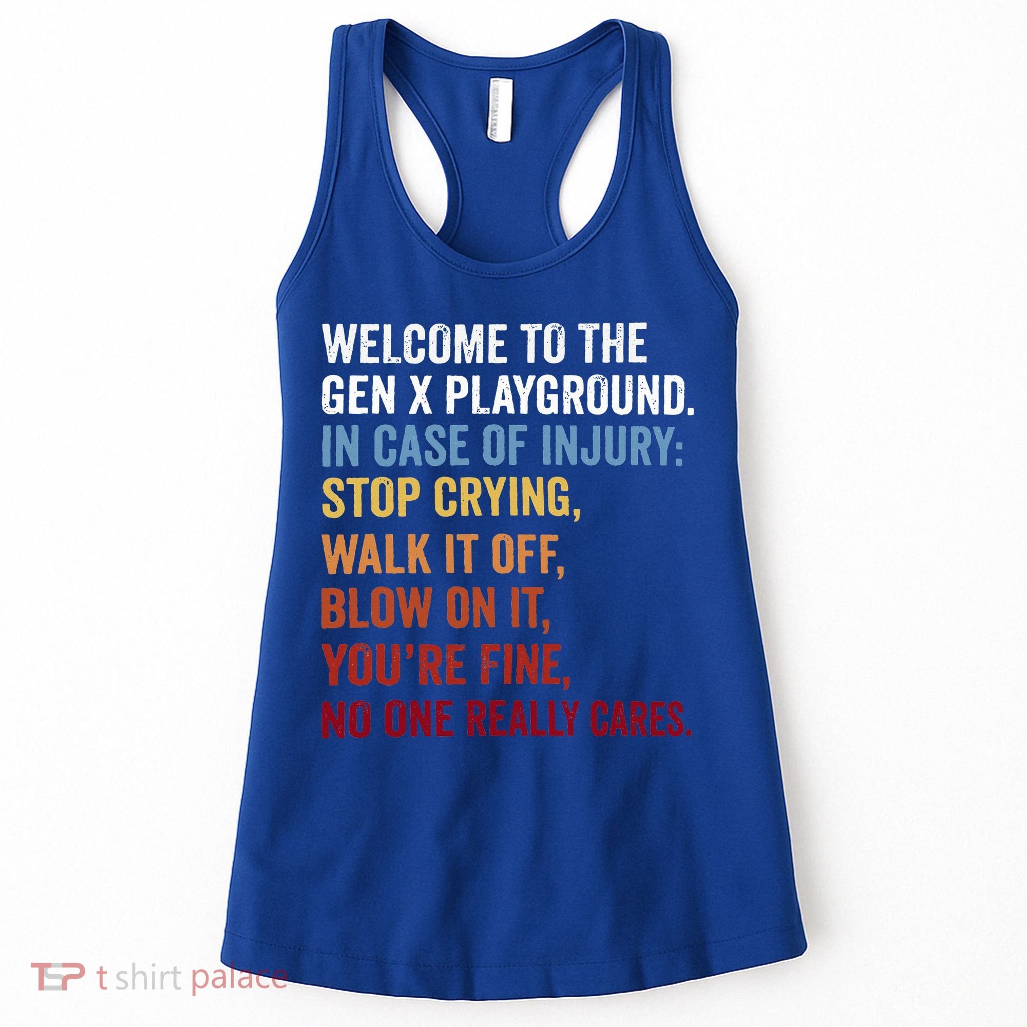 Welcome to the Gen X Playground Generation X 1980 Millennial Women's Tank Top
