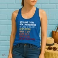 Welcome to the Gen X Playground Generation X 1980 Millennial Women's Tank Top thumb 2