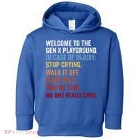 Welcome to the Gen X Playground Generation X 1980 Millennial Toddler Hoodie thumb 0