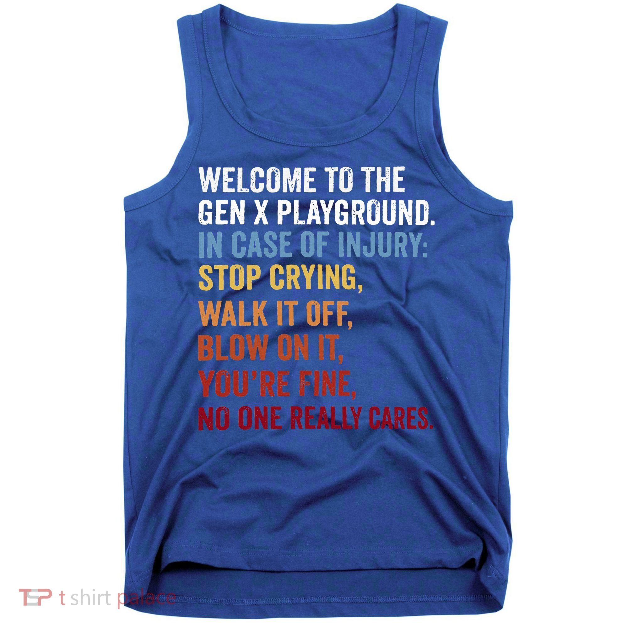 Welcome to the Gen X Playground Generation X 1980 Millennial Tank Top