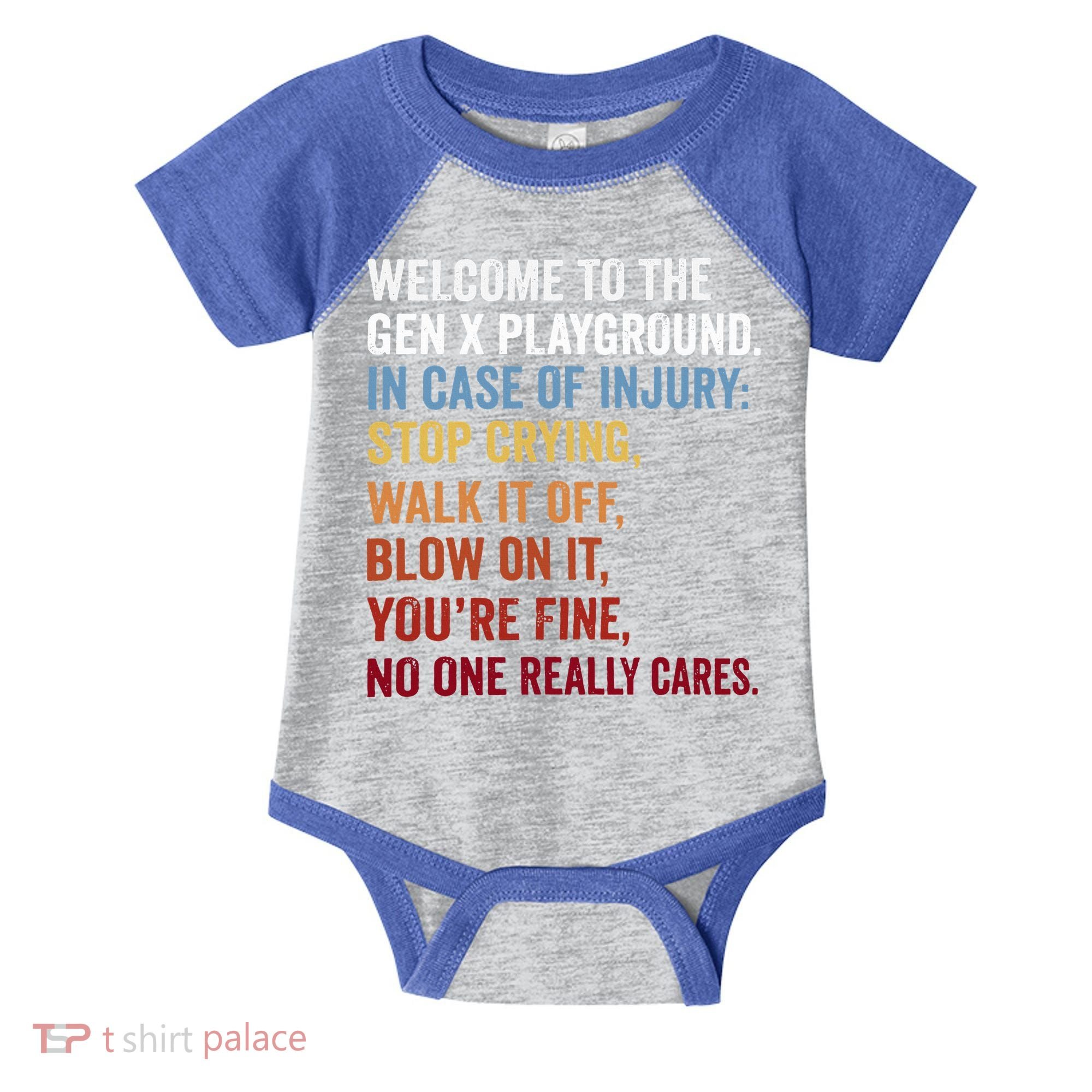 Welcome to the Gen X Playground Generation X 1980 Millennial Infant Baby Jersey Bodysuit