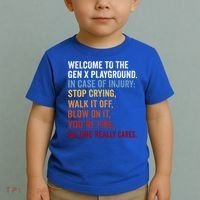 Welcome to the Gen X Playground Generation X 1980 Millennial Toddler T-Shirt thumb 2