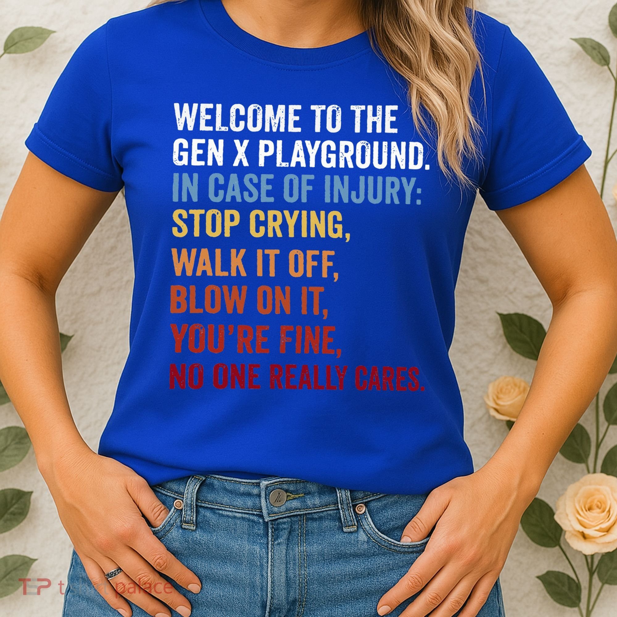 Welcome to the Gen X Playground Generation X 1980 Millennial Women's T-Shirt