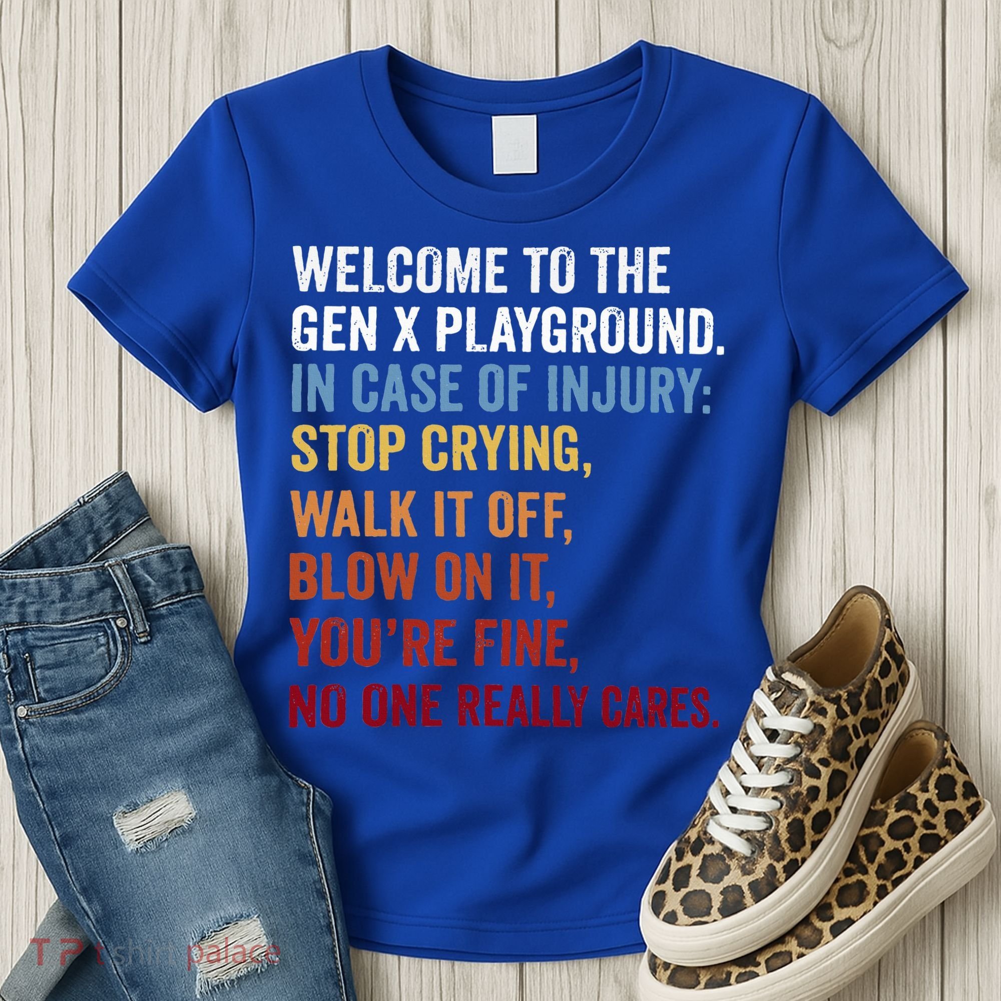 Welcome to the Gen X Playground Generation X 1980 Millennial Women's T-Shirt