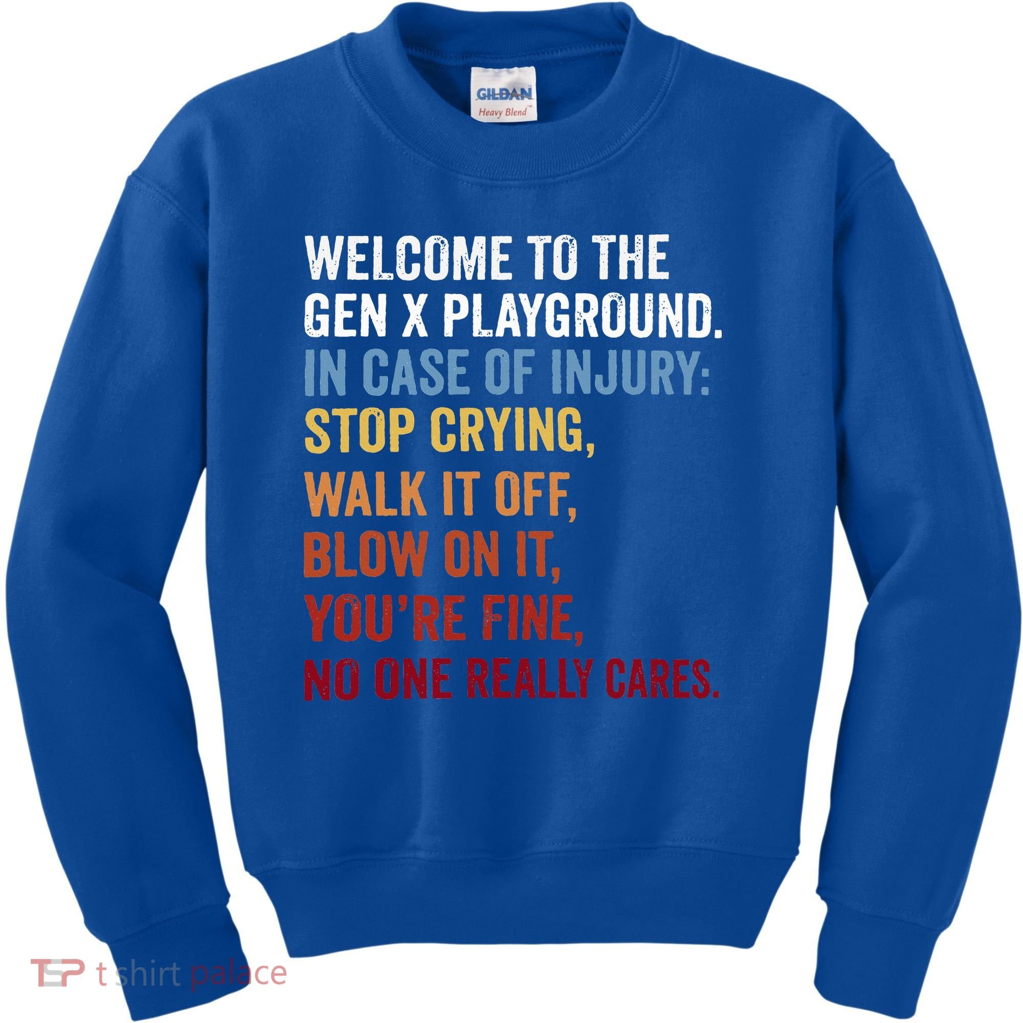 Welcome to the Gen X Playground Generation X 1980 Millennial Kids Sweatshirt
