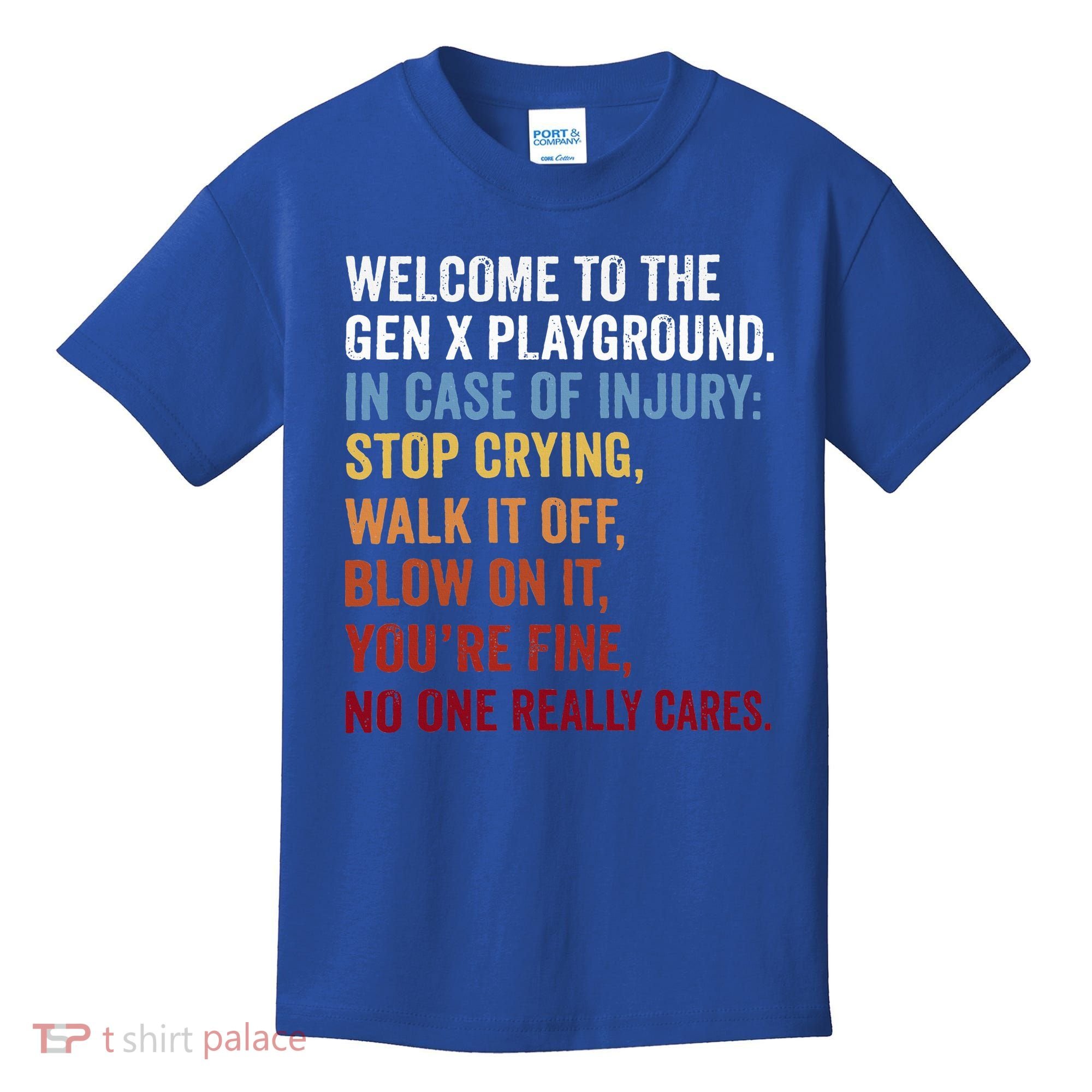 Welcome to the Gen X Playground Generation X 1980 Millennial Kids T-Shirt