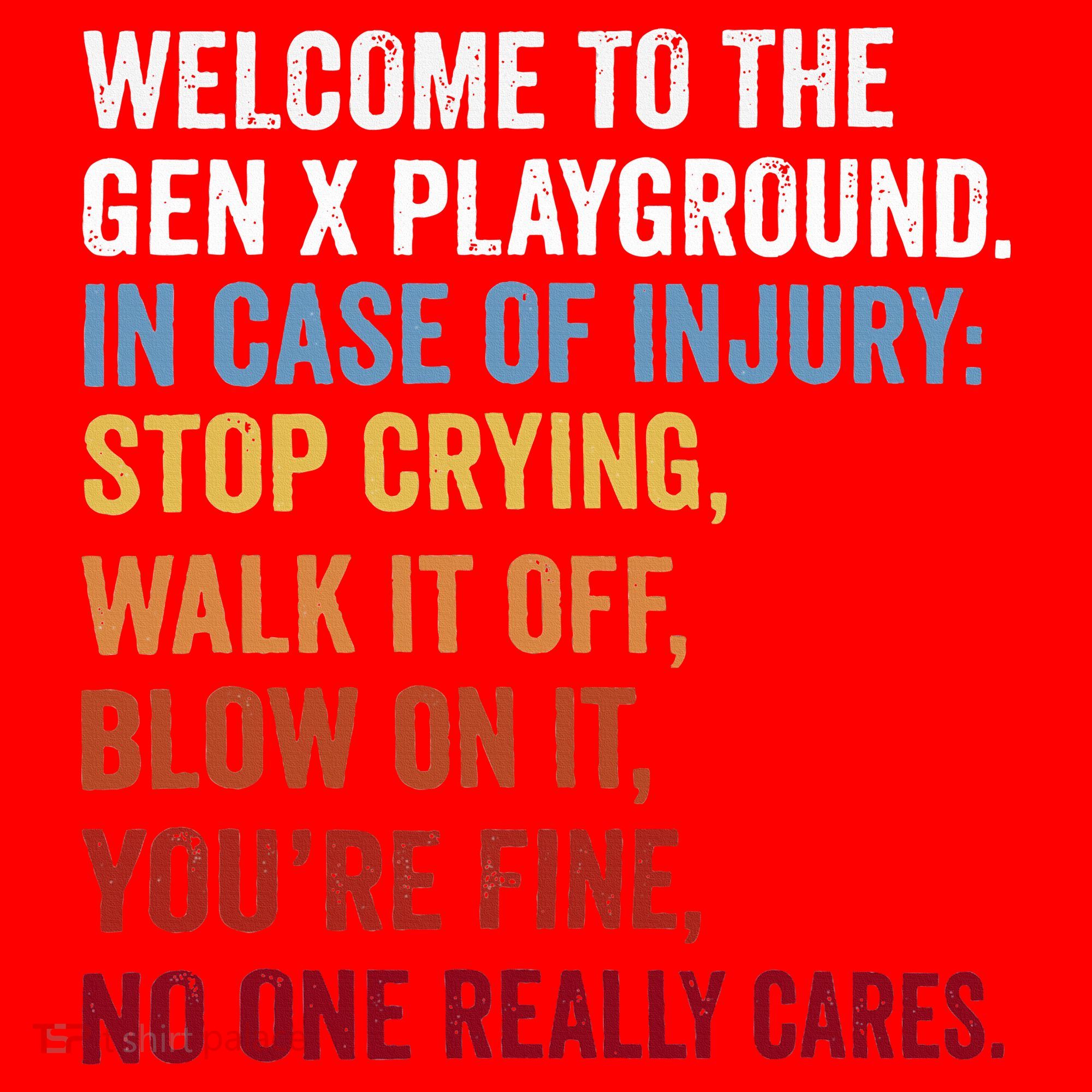 Welcome to the Gen X Playground Generation X 1980 Millennial Santa Hat