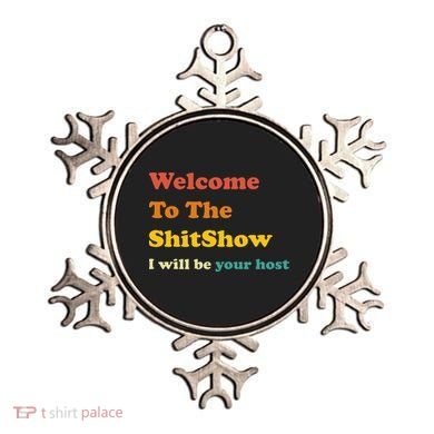 Welcome To The ShitShow Joke Sarcastic Vintage  Ornament