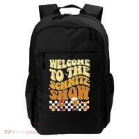 Welcome To The Schnitz Show Oktoberfest Retro Groovy Backpack thumb 0