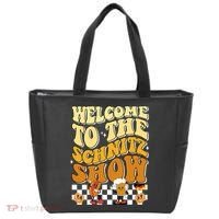 Welcome To The Schnitz Show Oktoberfest Retro Groovy Tote Bag thumb 0