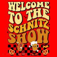 Welcome To The Schnitz Show Oktoberfest Retro Groovy Santa Hat thumb 1