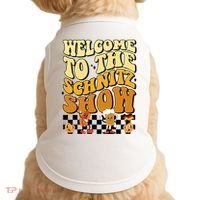 Welcome To The Schnitz Show Oktoberfest Retro Groovy Doggie Tank thumb 0