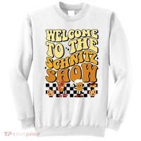 Welcome To The Schnitz Show Oktoberfest Retro Groovy Sweatshirt thumb 0
