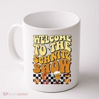Welcome To The Schnitz Show Oktoberfest Retro Groovy Coffee Mug thumb 0