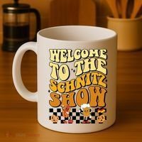 Welcome To The Schnitz Show Oktoberfest Retro Groovy Coffee Mug thumb 4