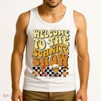 Welcome To The Schnitz Show Oktoberfest Retro Groovy Tank Top thumb 3