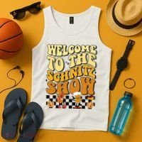 Welcome To The Schnitz Show Oktoberfest Retro Groovy Tank Top thumb 4
