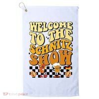 Welcome To The Schnitz Show Oktoberfest Retro Groovy Golf Towel thumb 0